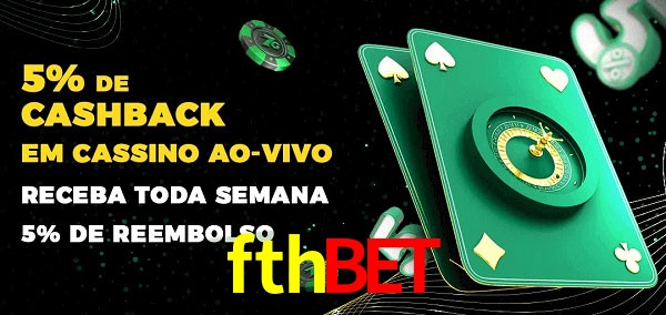Promoções do cassino ao Vivo fthbet